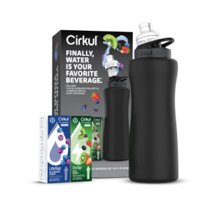 Cirkul 32oz. Matte Black Stainless Steel Bottle Starter Kit